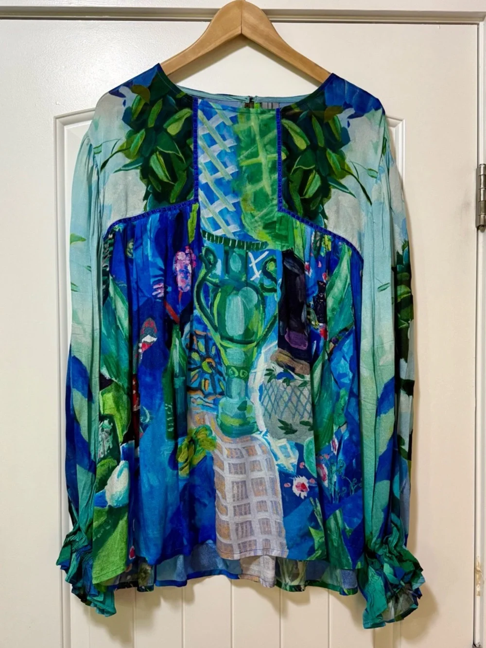 Anthropologie Bl^nk Miranda Peasant Blouse 2X - Picture 4 of 12